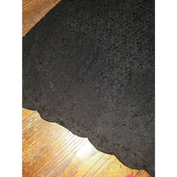 Medium Monteau LA Black Lace Sleeveless Spaghetti Strap Rear Zip Mini Dress - Picture 3 of 5